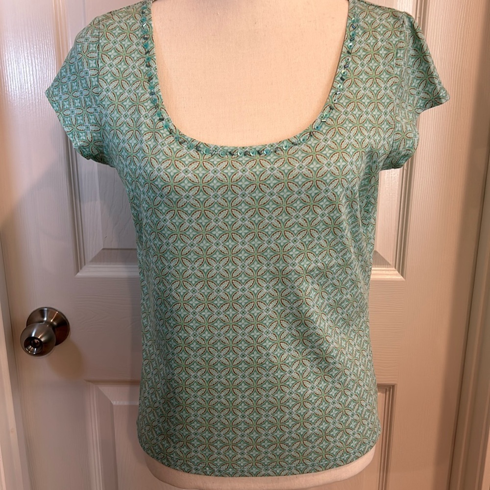 j. h. collectibles size medium beaded top